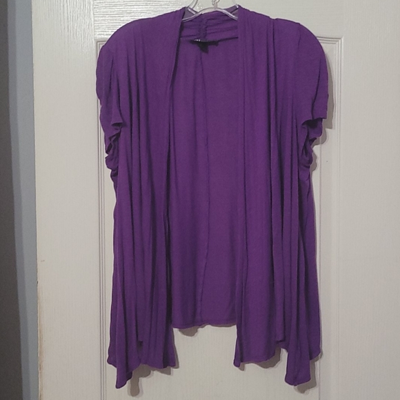 ABStudio Tops - ABStudio XL Purple Shrug.